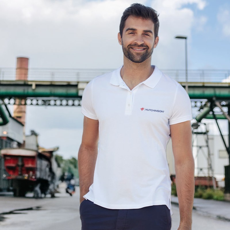 Polo piqué manches courtes Homme